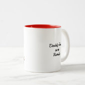 2-tone Mok 11oz: Mijn vader Mijn oude ik (rood) (Voorkant rechts)