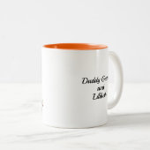 2-tone Mok 11oz: Mijn vader Mijn oude ik (sinaasap (Voorkant rechts)