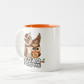 2-tone Mok 11oz: Mijn vader Mijn oude ik (sinaasap (Voorkant links)