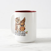 2-tone Mok 15oz: Mijn vader Mijn oude ik (kastanje (Voorkant links)