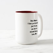 2-Tone Mok 15oz: My Only Queen (bruin) (Voorkant rechts)