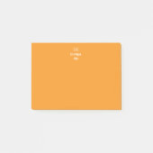 2-tonig gepersonaliseerd monogram op maat post-it® notes (Voorkant)