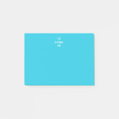 2-tonig gepersonaliseerd monogram op maat post-it® notes (Voorkant)