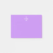 2-tonig gepersonaliseerd monogram op maat post-it® notes (Voorkant)