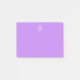 2-tonig gepersonaliseerd monogram op maat post-it® notes