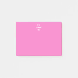2-tonig gepersonaliseerd monogram op maat post-it® notes