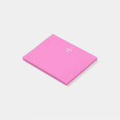 2-tonig gepersonaliseerd monogram op maat post-it® notes (Schuin)