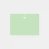 2-tonig gepersonaliseerd monogram op maat post-it® notes (Voorkant)
