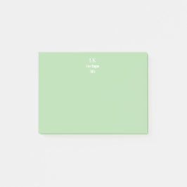 2-tonig gepersonaliseerd monogram op maat post-it® notes