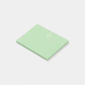 2-tonig gepersonaliseerd monogram op maat post-it® notes (Schuin)
