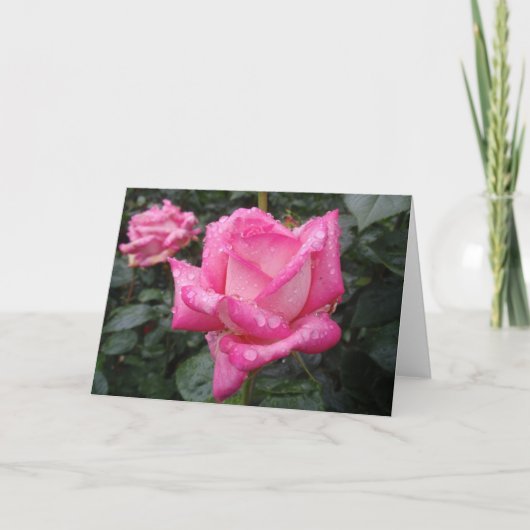 2-toon nam het Roze toe Kaart (Voorkant)