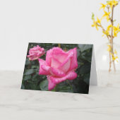 2-toon nam het Roze toe Kaart (Gele Bloem)