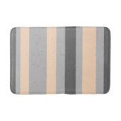 2 Toongrijze en perzikbrede symmetrische strepen Badmat (Voorkant)