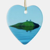 2 Trees Island Keramisch Ornament (Rechts)