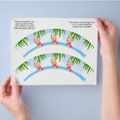 2 Tropische Hawaïaanse Luau Aangepaste Cupcake Ver Flyer (Hand)