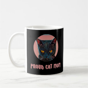 2.trotse kattenmoeder shirt, kattenliefhebber shir koffiemok