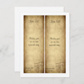 2 Trouwen in Rome Save the Date Bladwijzer Aankondigingskaart (Voorkant / Achterkant)