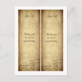 2 Trouwen in Rome Save the Date Bladwijzer Aankondigingskaart (Voorkant)