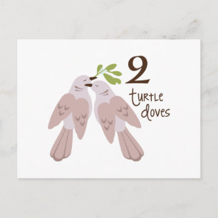 2 Turtle Dove Briefkaart