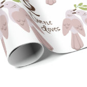 2 Turtle Dove Cadeaupapier (Rol Hoek)