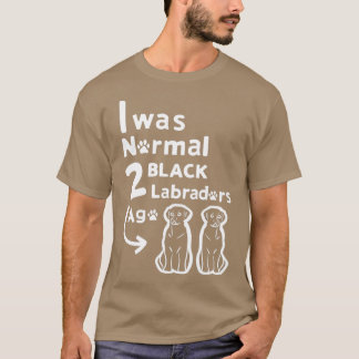 2 Twee Black Lab Labrador Retriever Gift Idee Dog T-shirt