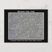 2. UFO Petroglyph in Death Valley Briefkaart (Voorkant)