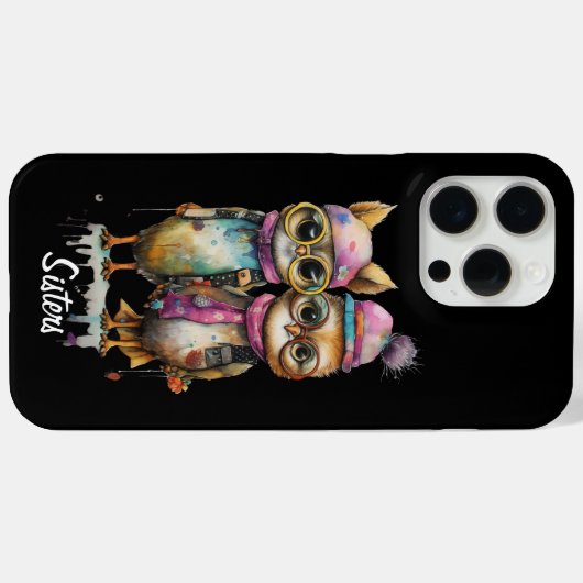 2 uilkatten Case-Mate iPhone case (Achterkant (horizontaal))