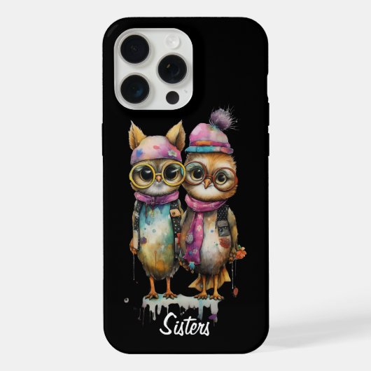 2 uilkatten iPhone hoesje (Achterkant)