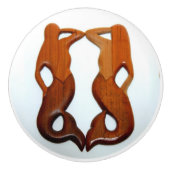 2 uitkijkzeemeermin keramische knop (Voorkant)