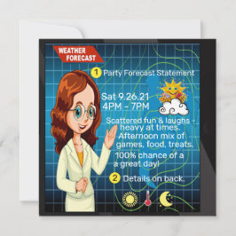 #2 Uitnodiging voor het feest met leuk weer!