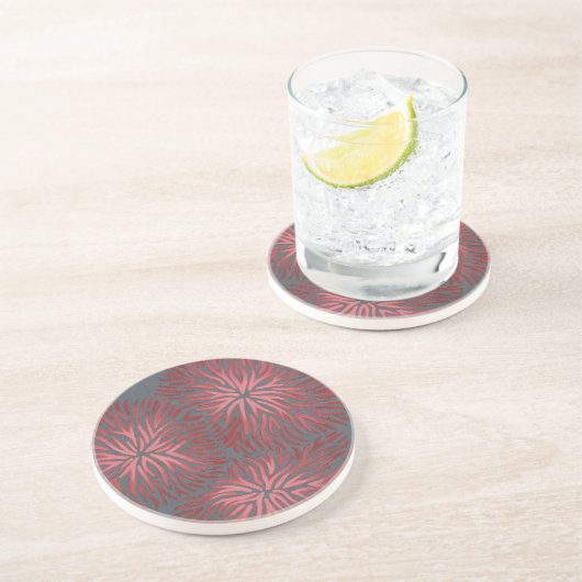 2-up Dianthus II Zandsteen Onderzetter (Zijkant)