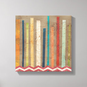 2-Up Paper Fences II Canvas Afdruk