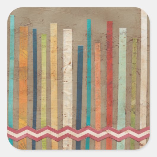2-Up Paper Fences II Vierkante Sticker (Voorkant)