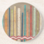 2-Up Paper Fences II Zandsteen Onderzetter (Voorkant)