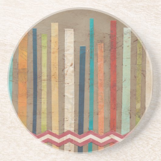 2-Up Paper Fences II Zandsteen Onderzetter (Voorkant)