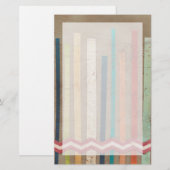 2-up papieren hekken II Briefpapier (Voorkant / Achterkant)