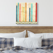 2-up papieren hekken IV Canvas Afdruk (Insitu (Slaapkamer))