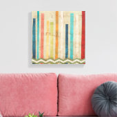 2-up papieren hekken IV Canvas Afdruk (Insitu (Woonkamer))