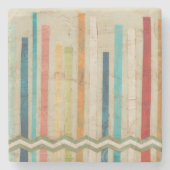 2-up papieren hekken IV Stenen Onderzetter (Voorkant)