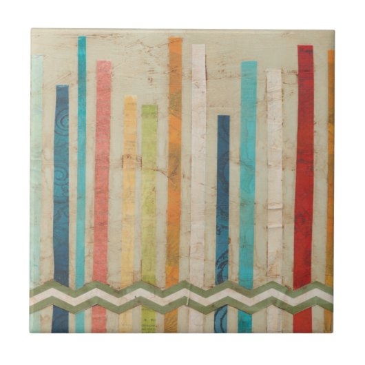 2-up papieren hekken IV Tegeltje (Voorkant)