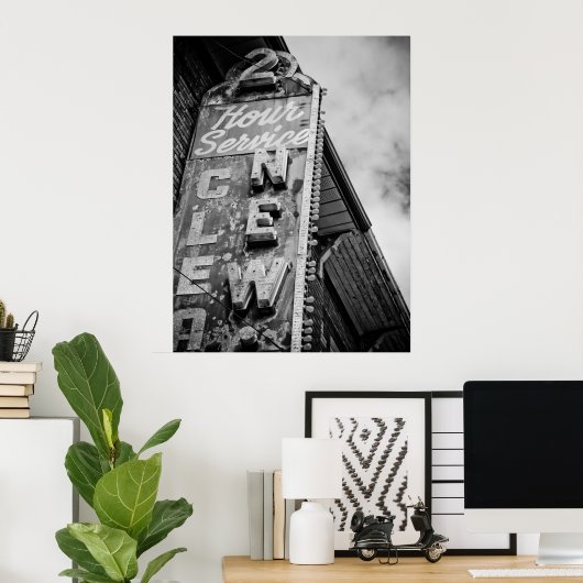 2-uurs service poster (Thuiskantoor)