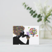 #2 Uw Visitekaartje - Bloemenvlinder profiel (Staand voorkant)