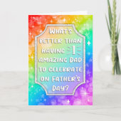 2 vaders Queer Happy Father's Day Kaart (Voorkant)