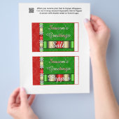 2 Vakantie Kerst Zout & Peper Strooier Verpakkinge Flyer (Hand)