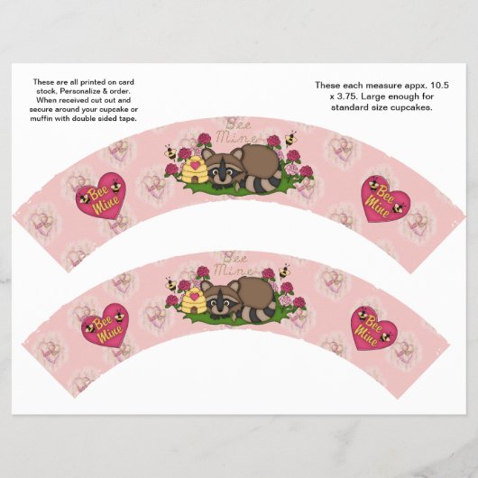 2 Valentijnsdag Aangepaste Cupcake Verpakkingen Flyer (Voorkant)