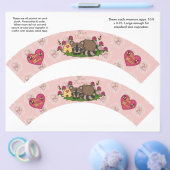 2 Valentijnsdag Aangepaste Cupcake Verpakkingen Flyer (Enkel)