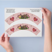 2 Valentijnsdag Aangepaste Cupcake Verpakkingen Flyer (Hand)