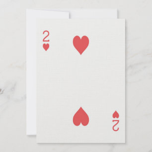 2 van Harten Speelkaart Bruidspaar Huwelijk Kaart