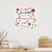 $2. Van uw volgende haircut Poster Matte (Keuken)