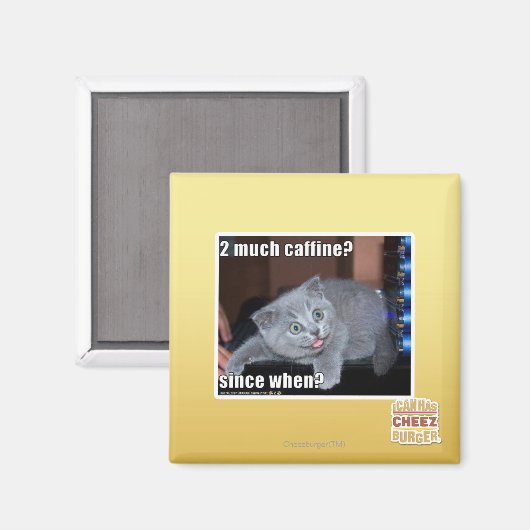 2 veel cafeïne? magneet (Voorkant / Achterkant)